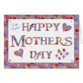 Pretty Mauve Granny Print for Partner Mother's Day (Front Horizontal)