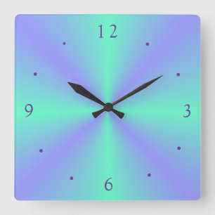 Pretty Mauve/ Lime Green>Wall Clock