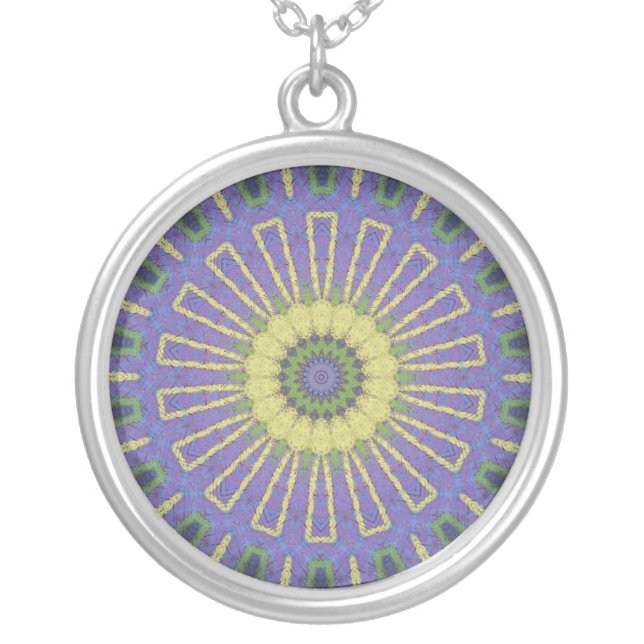Pretty Meditation Kaleidoscope Abstract Necklace (Front)