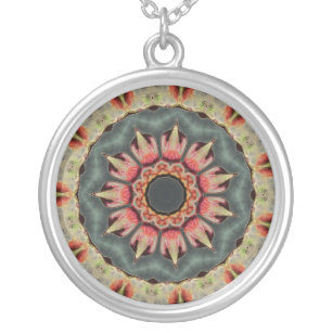 Pretty Meditation Kaleidoscope Abstract Necklace