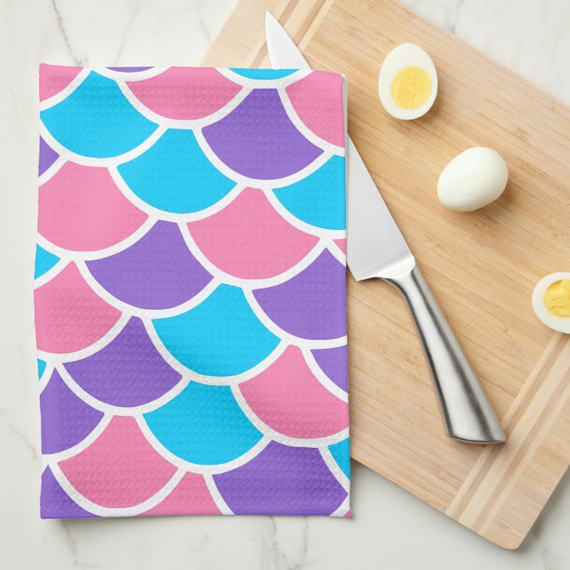 Pretty Mermaid at Heart Kitchen Towel (Quarter Fold)