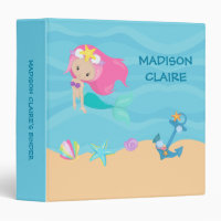 Pretty Mermaid Girl Custom Kids Beach Photo Album