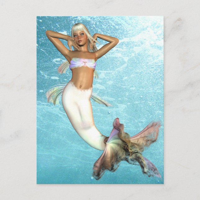 Pretty Mermaid  Postcard (Front)