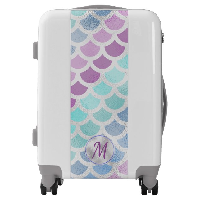Pretty Mermaid Scales Luggage (Front)