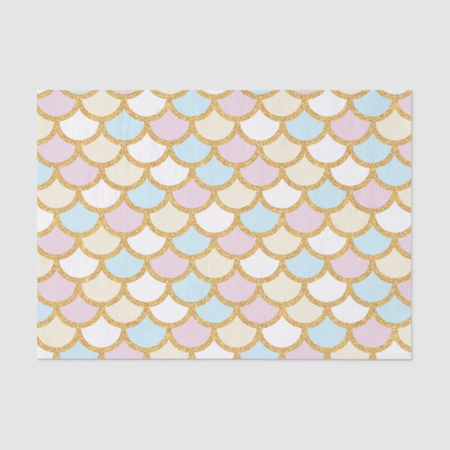 Pretty Mermaid Scales Tissue Paper (Front)