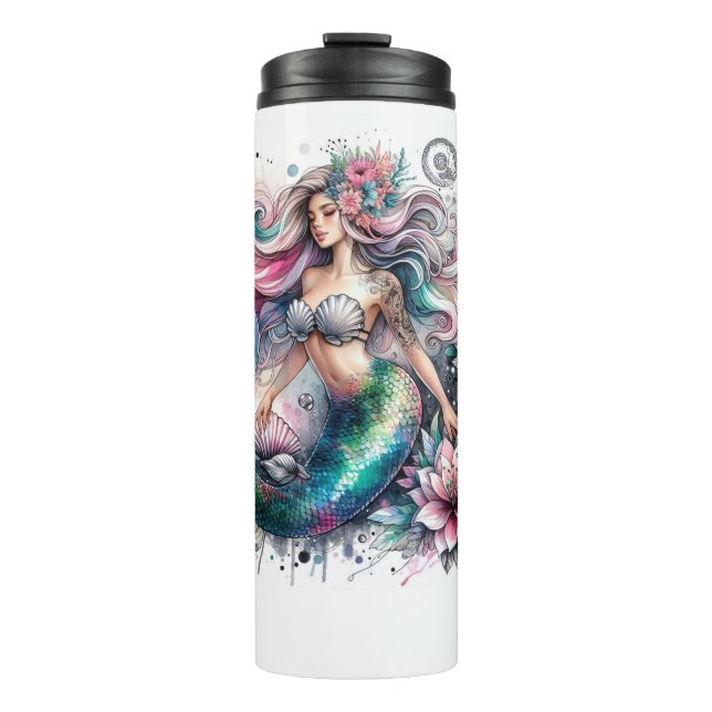 Pretty Mermaid  Thermal Tumbler (Front)