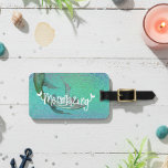 Pretty Mermazing mermaid Tail Iridescent Luggage Tag<br><div class="desc">This design was created through digital art. It may be personalized by clicking the customize button and changing the color, adding a name, initials or your favorite words. Contact me at colorflowcreations@gmail.com if you with to have this design on another product. Purchase my original abstract acrylic painting for sale at...</div>