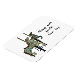 Pretty Merry Go Round Carousel Horse Flexible Magnet