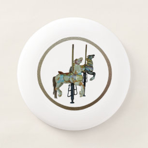 Pretty Merry Go Round Carousel Horses Frisbee
