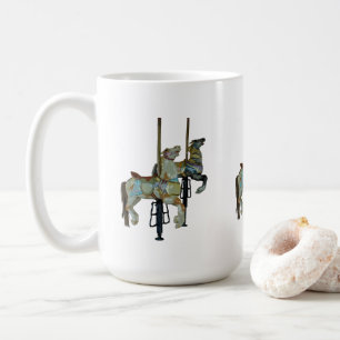 Pretty Merry Go Round Carousel Horses Pattern Coffee Mug