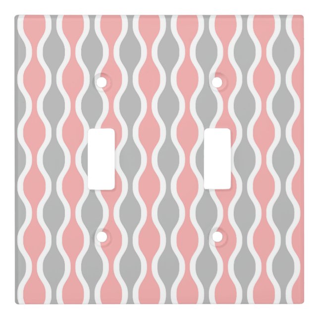 Pretty Mid Century Modern Pattern Light Switch Cover (Front)