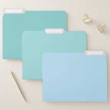 Pretty Mint Pastel File Folders