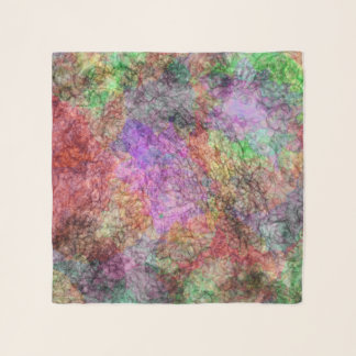 Pretty Misty Swirls of Abstract Colors Pink Purple Scarf