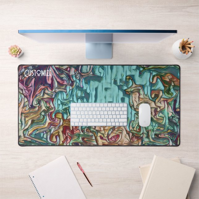 Pretty Modern Abstract Customized Colorful Desk Mat (Office 1)