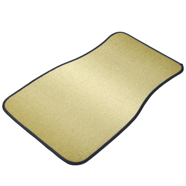Pretty Modern gradient Gold background   Car Floor Mat (Angled)