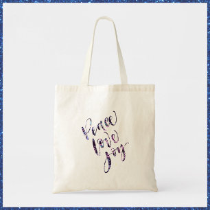 Pretty Modern Peace Love Joy Tote Bag