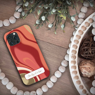 Pretty Modern Stylish Abstract Inspirivity Red iPhone 13 Pro Max Case