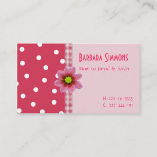 Pretty Mommy Calling Card