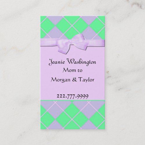Pretty Mommy Card Business Card