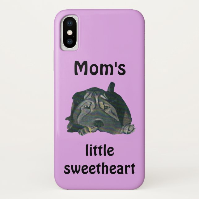 Pretty Mom's Little Sweetheart Phone Case (Back)
