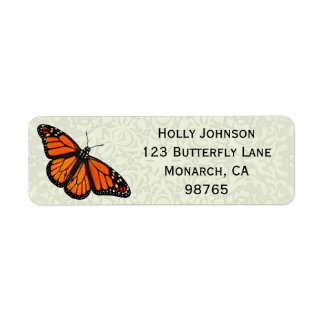 Pretty Monarch Butterfly Address Labels