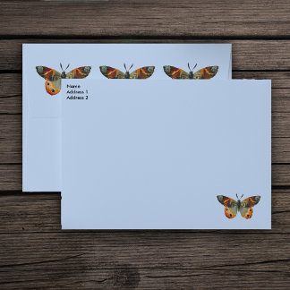 Pretty Monarch Butterfly Autumn Colors Birthday Envelope