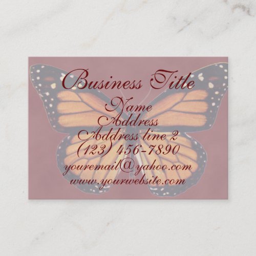 Pretty Monarch Butterfly Business Cards
