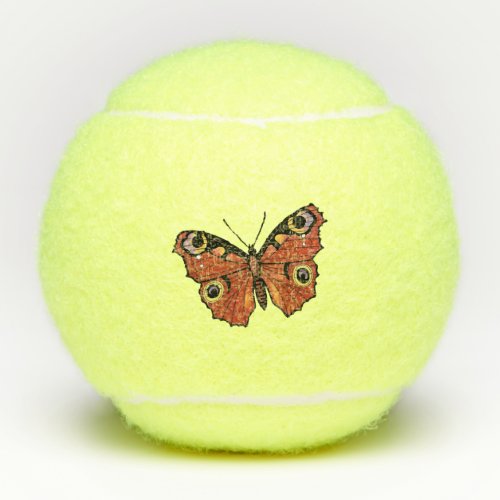 Pretty Monarch Butterfly Golden Brown Wings Tennis Balls