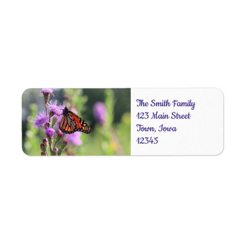 Pretty Monarch Label