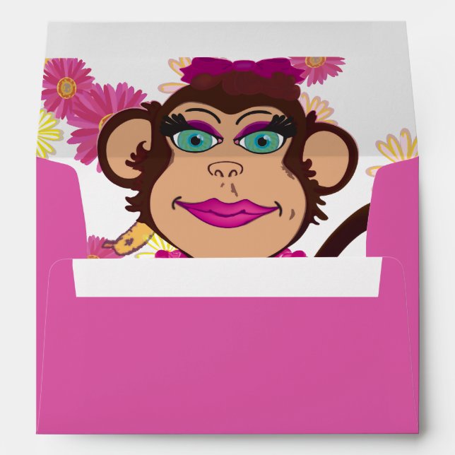 Pretty Monkey Surprise Envelopes (Back (Bottom))