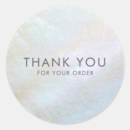 Pretty Mother of Pearl Shell Thank You Classic Round Sticker