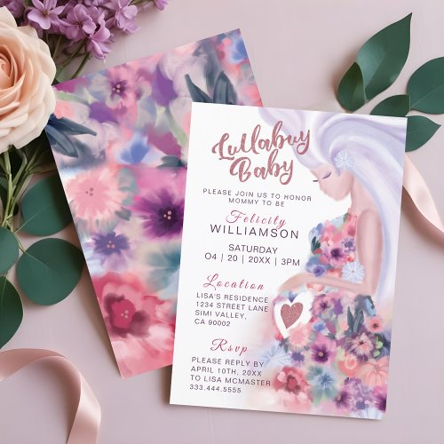 Pretty Mother To Be Floral Baby Shower Invitation