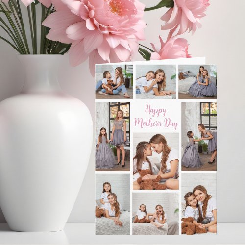 Pretty Mothers Day Photo Collage from Daughter Card