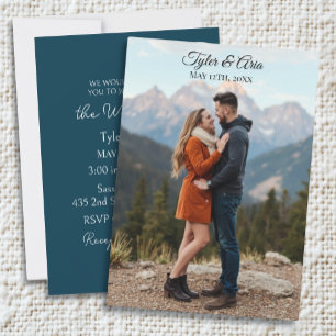 Pretty Mountains and Photo Template Wedding