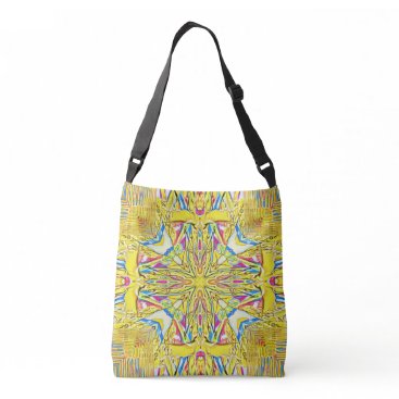 Pretty Multi-Color Yellow Modern Pattern Crossbody Bag Pretty Multi-Color Yellow Modern Pattern Crossbody Bag