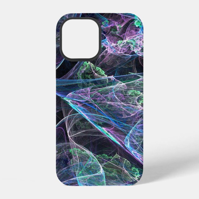 Pretty Multi Colored Fractal Iphone Case (Back)