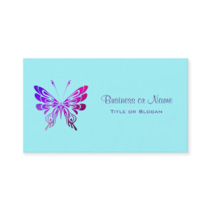 Pretty Multicolored Decorative Butterfly Business Card