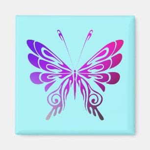 Pretty Multicolored Decorative Butterfly Magnet