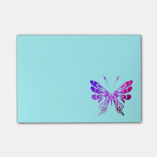 Pretty Multicolored Decorative Butterfly Post-it Notes