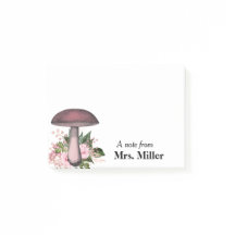 Pretty Mushroom Bouquet Personalized Notes