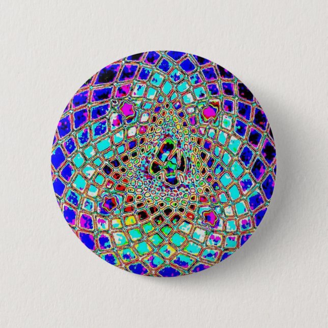 Pretty Mushroom Pinback Button (Front)