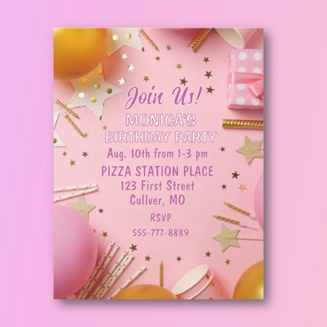 Pretty n Pink! Custom Birthday Party Invitation (Creator Uploaded)