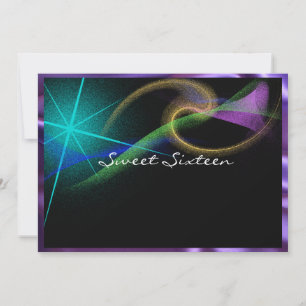 Pretty Neon, Northern Lights, Sweet Sixteen, Invitation