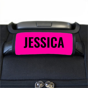 Pretty Neon Personalized Luggage Handle Wrap