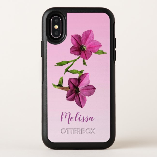 Pretty Nicotiana Flowers OtterBox iPhone X Case