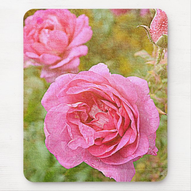 Pretty November Roses Mouse Pad (Front)