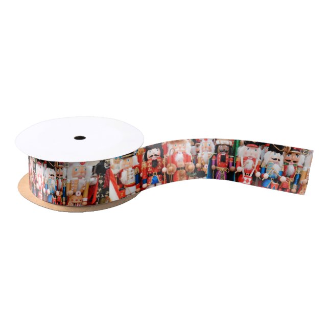 Pretty Nutcracker Satin Ribbon Christmas Gift Wrap (Spool)