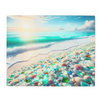 Pretty Ocean Beach with Sea Glass