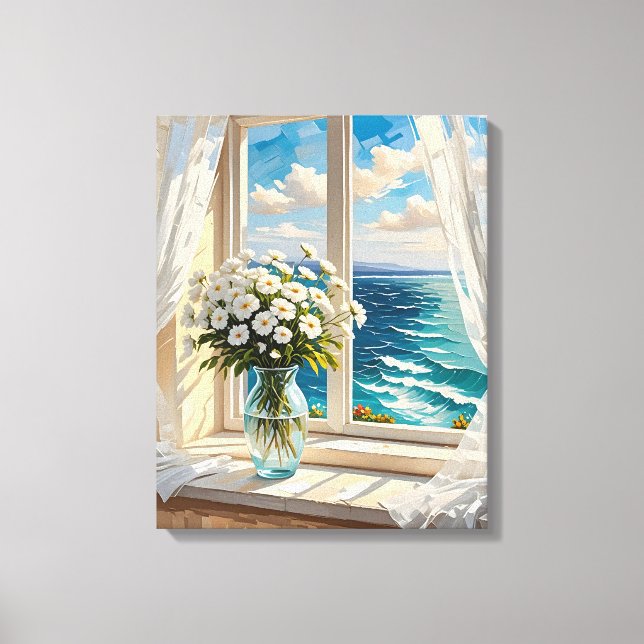 Pretty Ocean Scene Canvas Print (Front)