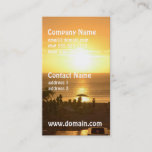 Pretty Ocean Sunset Business Card